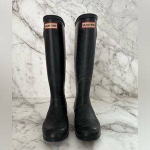 Hunter rubber boots-washed black size EU 37